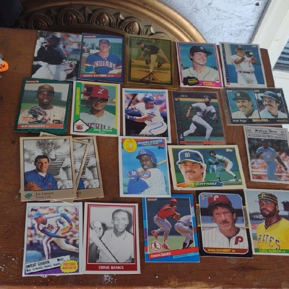 Vintage Baseball Trading Cards Collection